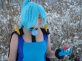 A cosplay of Clair from Pokemon HeartGold and SoulSilver